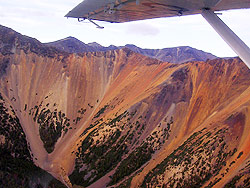 Photo courtesy of Miriam Schilling. The volcanic and highly mineralized orange reds of the Rainbow Mountains.