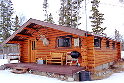 Front of Cabin 11 with small deck