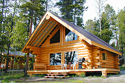 Trumpeter log cabin