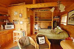 Three bunk beds and double bed